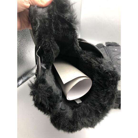 Womens Mid Calf Mountain Walking Tactical Waterproof Boots Black US-10 EU-41 - Picture 9 of 16